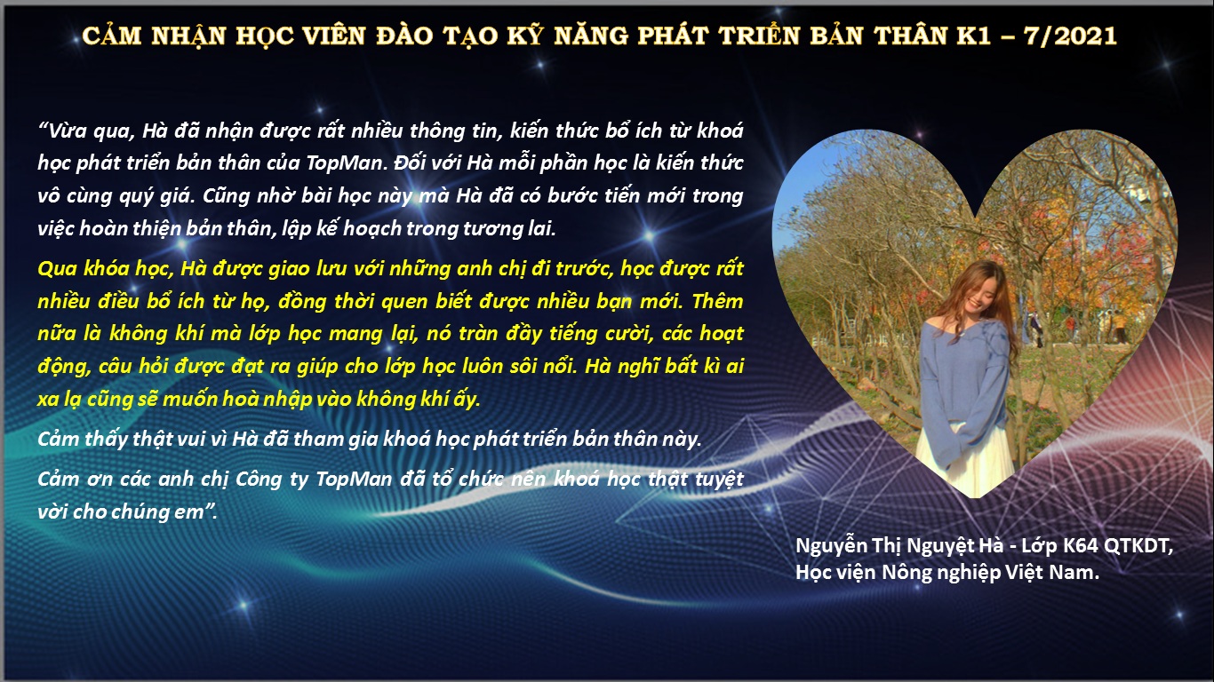 5 Ky nang phat trien ban than Cam nhan Hoc vien Nguyen Thi Nguyet Ha ĐÀO TẠO KỸ NĂNG PHÁT TRIỂN BẢN THÂN K2