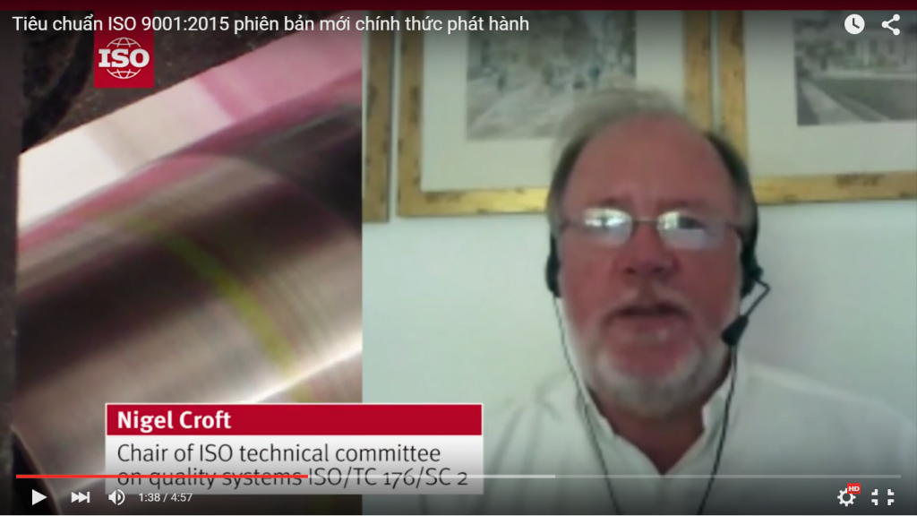 Nigel Croft Chair of ISO Technical committee 1024x576 TIÊU CHUẨN ISO 9001:2015 PHIÊN BẢN MỚI CHÍNH THỨC ĐƯỢC BAN HÀNH